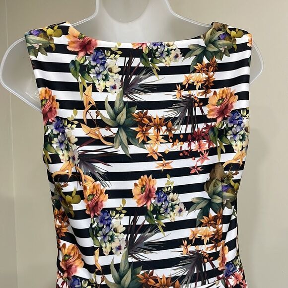 NWOT Chetta B striped floral dress.  Size 6 S small - Picture 6 of 13
